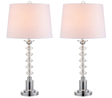 Kinsley 28" Crystal LED Table Lamp - JONATHAN Y